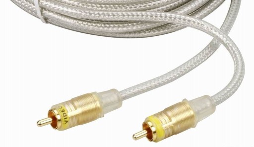 Kabel 1x Cinch RCA M/M 2xEkran Gold 1,5m. THOMSON