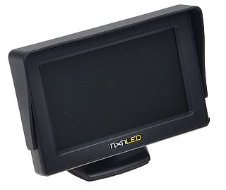 MINI MONITOR LCD 4.3 do 2x KAMERA COFANIA PAL/NTSC