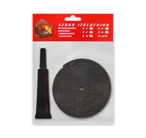 Zestaw naprawczy do kominka: taśma 20x3 mm 2mb + klej