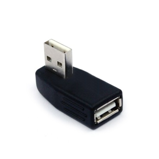 Adapter Kątowy USB 2.0 LEWY wtyk - gniazdo