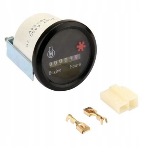 Licznik motogodzin 8-24 V 52mm uniwersalny
