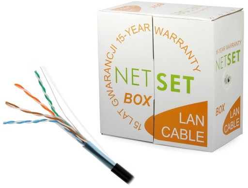 Przewód NETSET BOX F/UTP 5e skrętka ekranowana 305