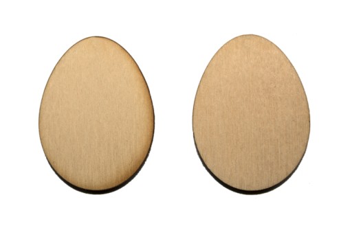 10szt drewniane jajka, sklejka, 40x30mm, jajko