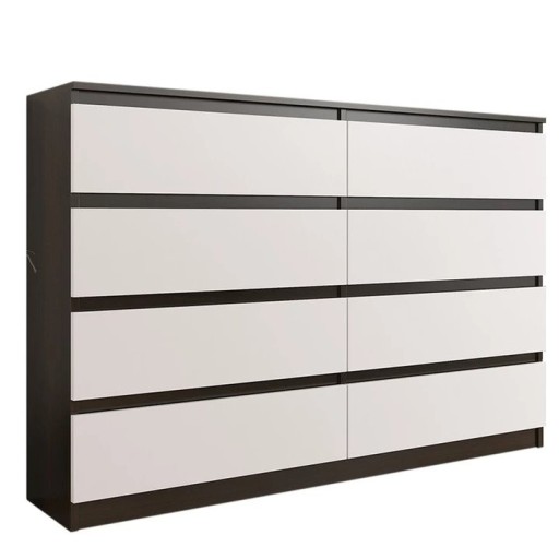 Nowoczesna KOMODA 140 SZAFKA 8 SZUFLAD Wenge MIX