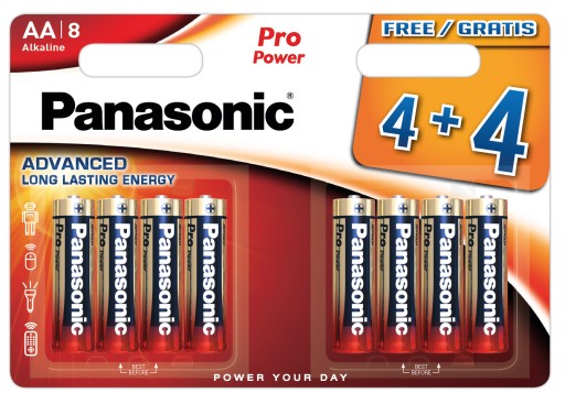 8x BATERIE ALK. R6/AA PANASONIC PRO POWER