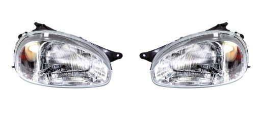 REFLEKTOR LAMPA PRZÓD OPEL CORSA B 93-00 KOMPLET