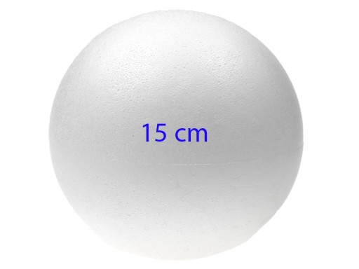 KULA STYROPIANOWA Kule Bombka Bombki 15 cm 1 SZT