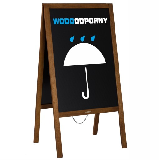 WODOODPORNY POTYKACZ DREWNIANY Z TABLICĄ KREDOWĄ