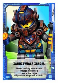 karta nr 126 Zardzewiała zbroj lego nexo Knights 2