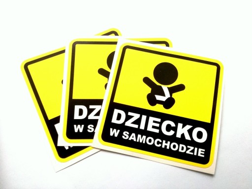 Naklejka DZIECKO W SAMOCHODZIE, naklejki stickery