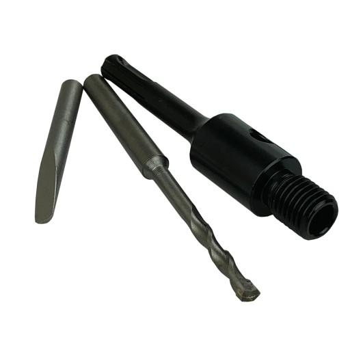 ADAPTER SDS PLUS M16 WIERTŁO PILOT WYBIJAK ZESTAW