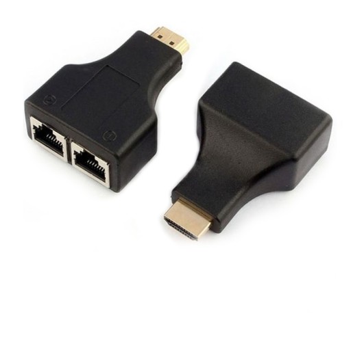 PRZEJŚCIE EXTENDER KONWERTER HDMI - RJ45 30M 2SZT