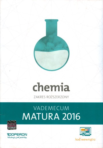 Chemia rozszerz. matura 2016 vademecum Operon NOWA