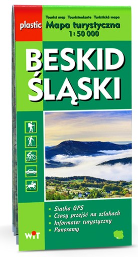 Beskid Śląski mapa laminowana Szczyrk Ustroń