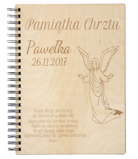 Minialbum dziecięcy na CHRZEST roczek pamiątka A5