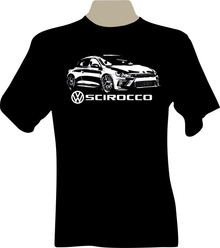 KOSZULKA T-shirt z nadrukiem dla fana VW SCIROCCO