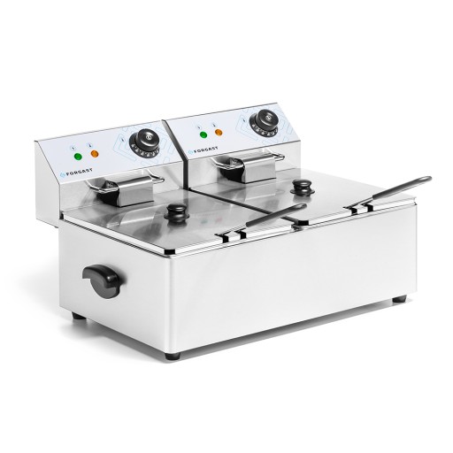FORGAST FRYTOWNICA ELEKTRYCZNA PODWÓJNA 2x8L FG09028