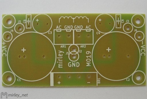 [MIRLEY][M019A] Zasilacz do wzmacniacza audio -PCB