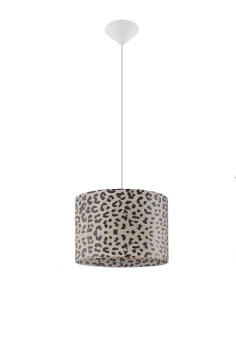 LAMPA WISZĄCA SUFITOWA 30 CM ABAŻUR ZWIS GEPARD