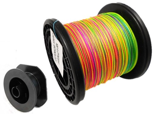 Plecionka MORSKA multicolor tęczowa kolor 0,18 mm