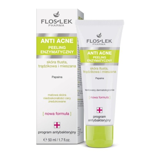 FLOSLEK ANTI ACNE PEELING ENZYMATYCZNY Z PAPAINĄ