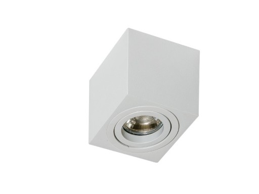 MINI ELOY white AZ1713 plafon kwadratowy spot reflektor halogen biały 8,5cm