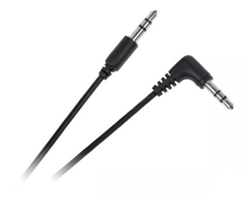 Przewód kabel Jack - Jack 3.5mm kątowy 0.8m