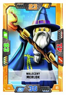 karta nr 24 Waleczny Merlok lego nexo knights 2