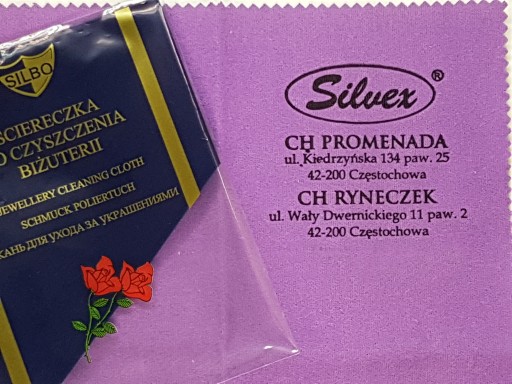 ŚCIERECZKA DO CZYSZCZENIA BIŻUTERII SREBRA ZŁOTA