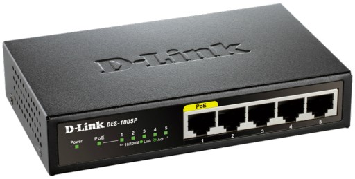 Switch 5 portów D-Link DES-1005P 10/100Mbps 1xPoE