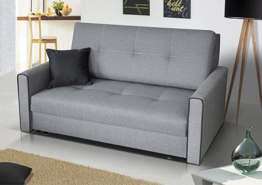 Kanapa sofa młodzieżowa VIVA 3 BIS szara miętowa