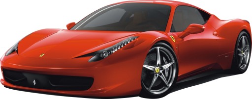 NAKLEJKI na ścianę FERRARI Auta Cars 70x28 cm