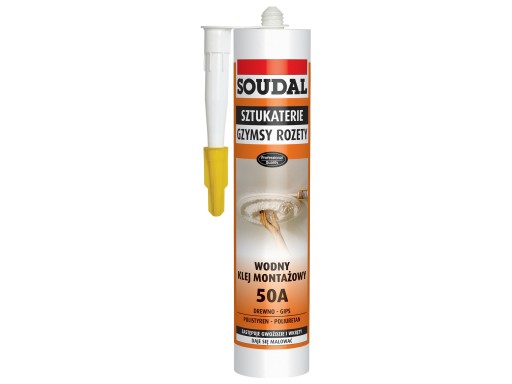 SOUDAL 50A klej wodny do sztukaterii gzymsów 280ml