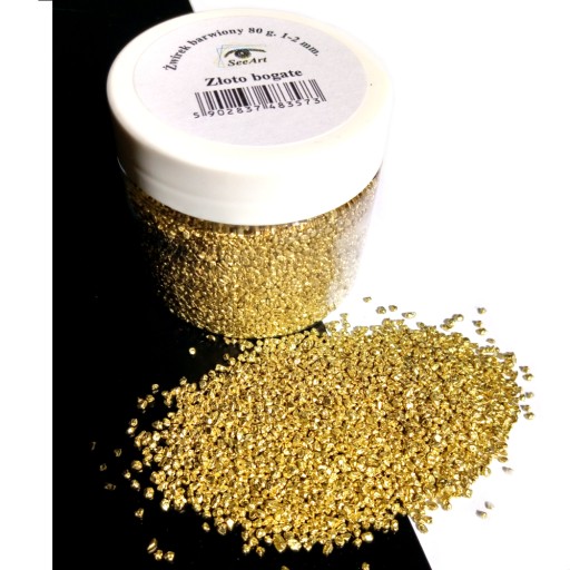 ŻWIREK BARWIONY SEEART 80 g. METAL ZŁOTO BOGATE