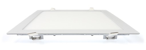 PANEL LED PODTYNKOWY KWADRAT 24W PLAFON BIAŁY CIEPŁY 3000K