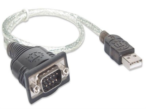 Adapter na kablu USB RS232 COM DB9 pin Win 7 8 10