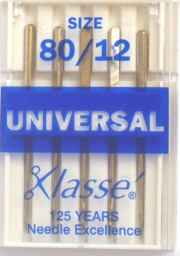 IGŁY MASZYNOWE UNIWERSALNE roz. 80 -5szt- Klasse