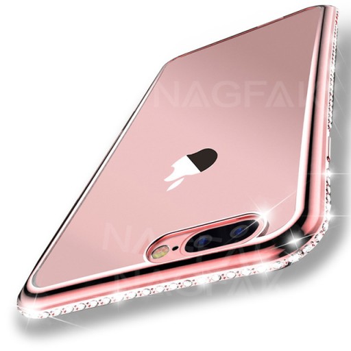 Etui samsung s10 s10e s10+ cyrkonie rose gold case