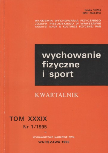 WYCHOWANIE FIZYCZNE I SPORT cały ROCZNIK 1995