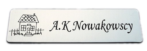 Tabliczka na drzwi 14x4 do naklejenia GRAWER