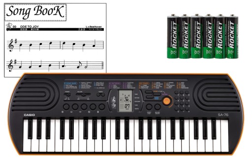 CASIO SA-76 Mini-Keyboard + Baterie