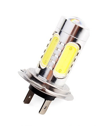 ŻARÓWKA LED H7 COB 12V 24V 7,5W SOCZEWKA MEGA MOC