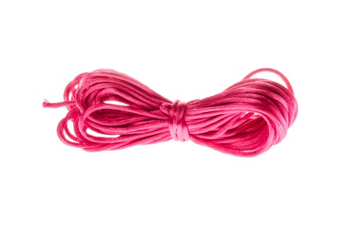 SZNUREK SATYNOWY PINK BŁYSZCZĄCY 10m nr 945