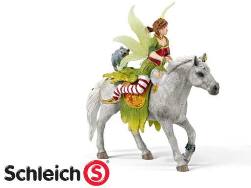 SCHLEICH Elf Marween w odśw. stroju na koniu 70517