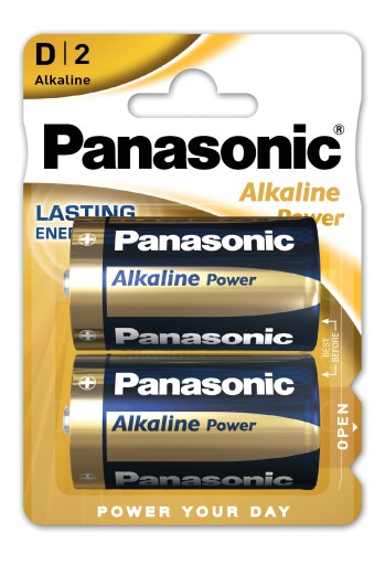 2x PANASONIC ALKALINE POWER LR20/D (blister)