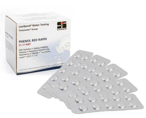 100X Tabletki do Testera Pomiaru Mierzenia pH Wody Basen Jacuzzi PHENOL RED