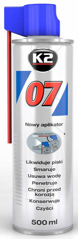 K2 07 środek wielofunkcyjny odrdzewiacz 500ml