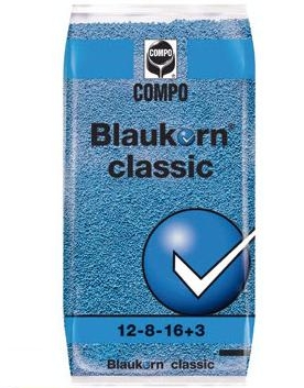 NAWÓZ COMPO BLAUKORN CLASSIC complex 25 KG 12-8-16 (+3+TE) Kompleksowy traw