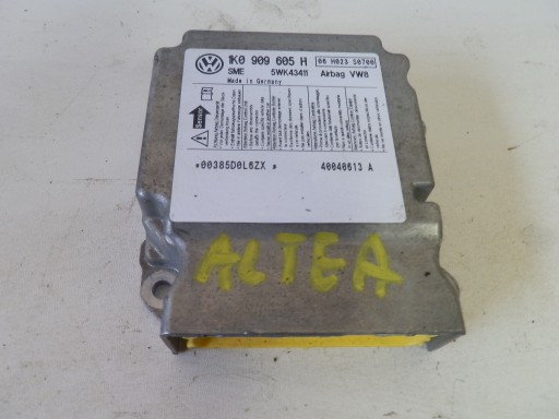 SEAT ALTEA SENSOR MODUŁ AIRBAG 1K0909605H