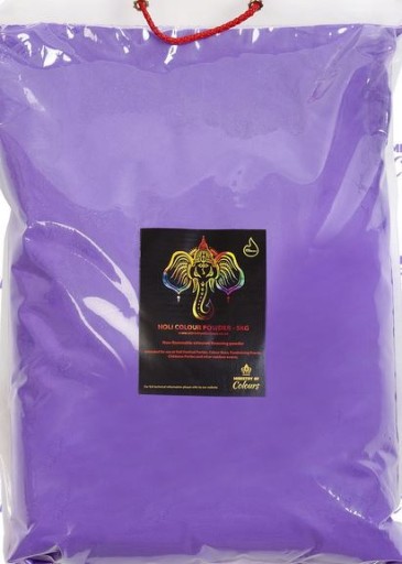 Kolorowy proszek HOLI 1kg puder fioletowy purple